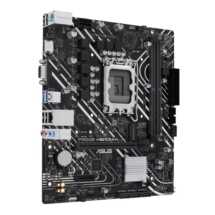 Pb Asus Prime H610m-k Skt Lga 1700 M-atx Ddr5-5600mhz Hdmi Dvi Vga 1xpcie 4.0 1xpcie 3.0 M.2 Glan Usb3.2
