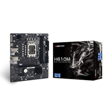 Pb Biostar H610mh D5 M-atx Skt 1700 12.ª 13.ª 14.ª Gen X2ddr5 Hdmi Vga M.2 G-lan Usb3.2