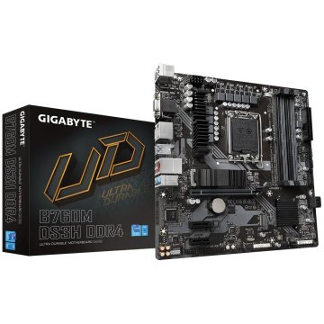 Pb Gigabyte B760m Ds3h Ddr4 M-atx 12º 13º 4xddr4 Hdmi Displayport Vga 4ddr4 3200mhz 2m.2 Raid Usb-c Usb3.2 Lan 2.5gbs