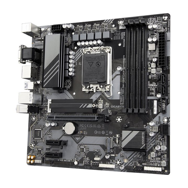 Pb Gigabyte B760m Ds3h Rev1.0 M-atx Skt 1700 12º 13º 4xddr5 4800mhz Hdmi Displayport Vga G-lan 1pcie 2m.2 Raid Usb-c