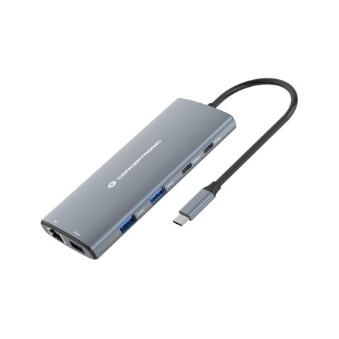 Docking Usb-c Conceptronic Donn06 A 1xhdmi 1xusb-c Pd 60w 3xusb-a 3.0 1xlector Sd 1xlector Microsd 1x1gb Rj45