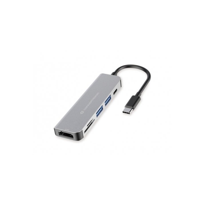 Docking Usb-c Conceptronic Donn02 A 1xhdmi 1xusb-c Pd 60w 2xusb-a 3,0 1xlector Sd 1xlector Microsd