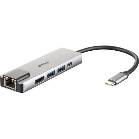 Docking Usb-c D-link Dub-m520 A 1xhdmi 4k 2xusb-a 3.0 1xusb-c Pd 60w Thunderbolt 3 1x 1gb Rj45