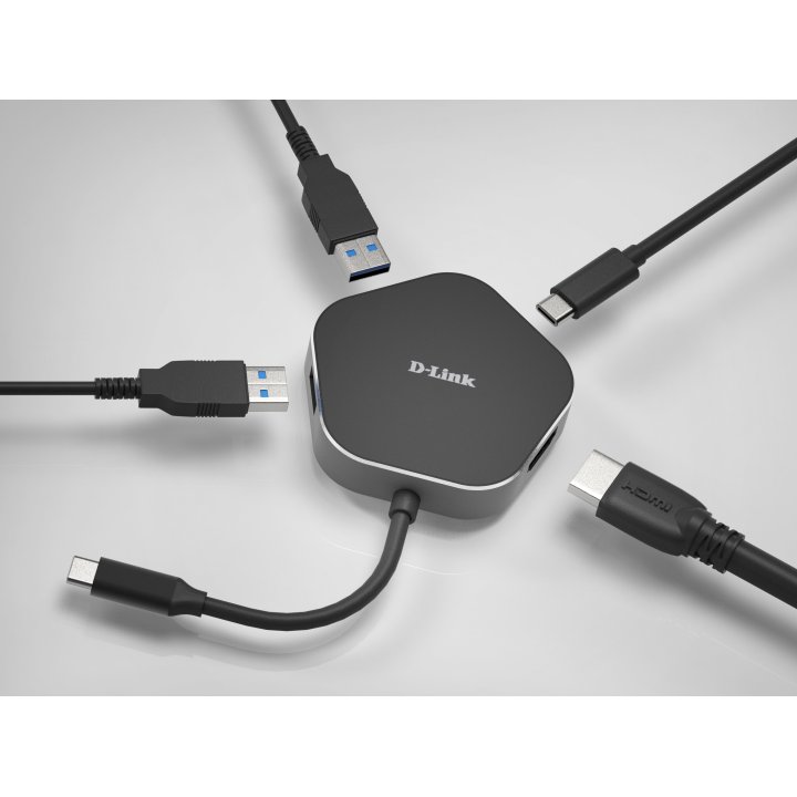 Docking Usb-c D-link Dub-m420 A 1xhdmi 4k 2xusb-a 3.0 1xusb-c Pd 60w Thunderbolt 3