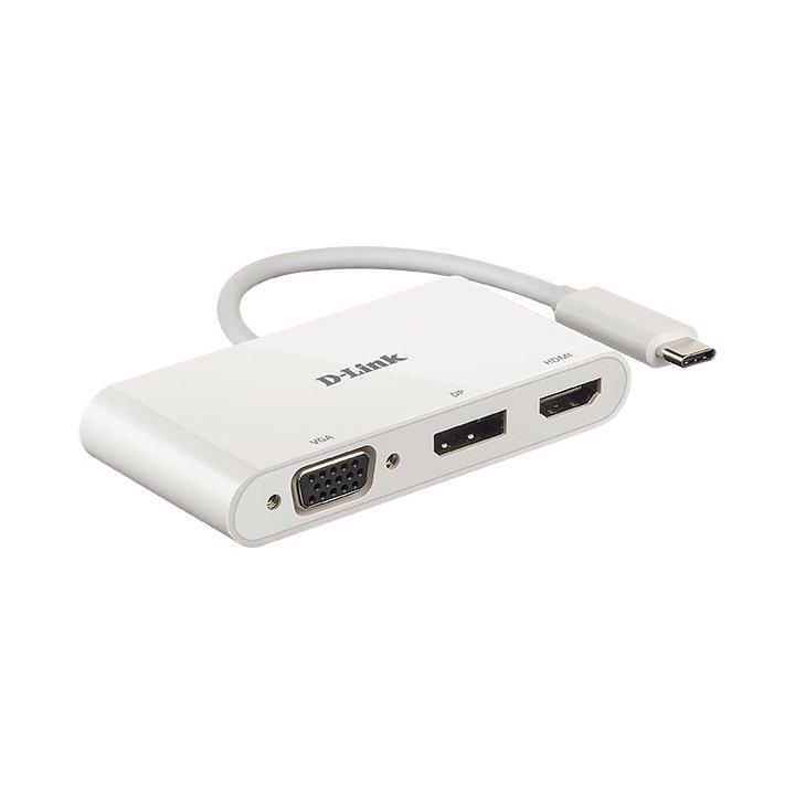 Adaptador Usb-c D-link Dub-v310 A 1xhdmi 4k 1xdisplayport 4k 1xvga