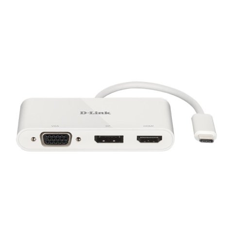 Adaptador Usb-c D-link Dub-v310 A 1xhdmi 4k 1xdisplayport 4k 1xvga