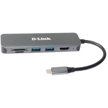 Docking Usb-c D-link Dub-2327 A 1xhdmi 4k 2xusb3.0 1xusb-c Pd 60w 1xlector Tarjetas 2