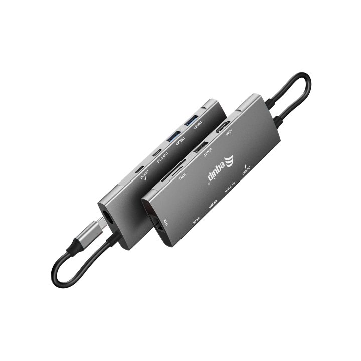 Docking Usb-c Equip 133490 A 1xhdmi 4k 1xusb-c 2xusb-a 5gb s 1xusb-c Pd 100w 1x1gb Rj45 1xlecto De Tarjetas