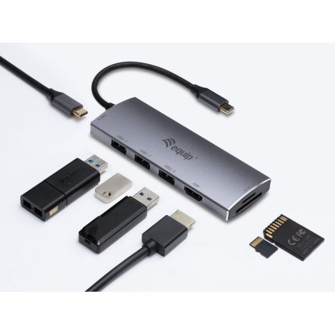 Docking Usb-c Equip 133482 A 1xhdmi 4k 1xusb-c Pd 100w 3xusb-a 3.0 1xlector Tarjetas