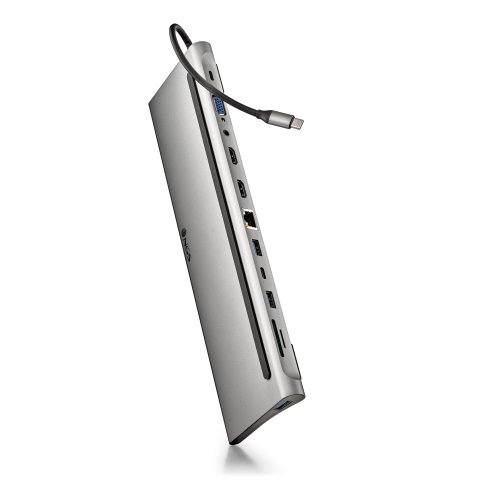 Docking Usb-c Ngs Wonder Dock 12 A 4k 2xhdmi 1xvga 1xusb-c 1xpd 100w 3xusb-a 1xgb Rj45 1xsd 1xmicrosd 1xjack