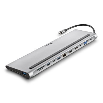 Docking Usb-c Ngs Wonder Dock 12 A 4k 2xhdmi 1xvga 1xusb-c 1xpd 100w 3xusb-a 1xgb Rj45 1xsd 1xmicrosd 1xjack 2