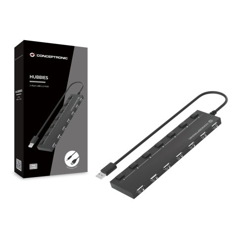 Hub Usb 2.0 Conceptronic Hubbies08 A 7xusb-a 2.0 Con Interruptores