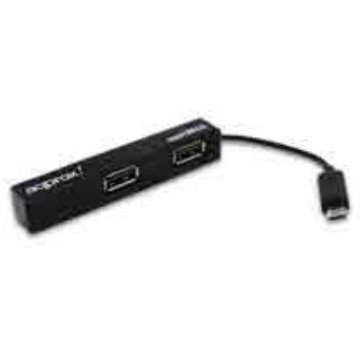 Hub Microusb Approx Apphm4b A 4xusb-a 2.0 Funcion Otg De Micro Usb A Usb Color Negro