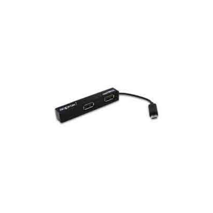 Hub Microusb Approx Apphm4b A 4xusb-a 2.0 Funcion Otg De Micro Usb A Usb Color Negro