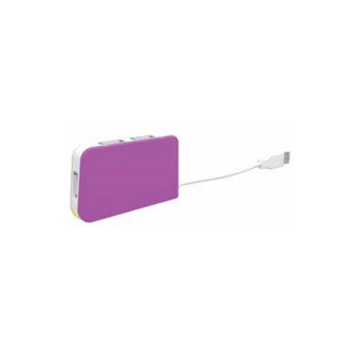 Hub Usb 2.0 Approx Appht4p A 4xusb-a 2.0 Color Morado