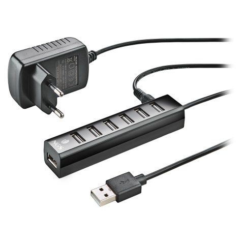 Hub Usb 2.0 Ngs A 7xusb-a Con Adaptador De Corriente