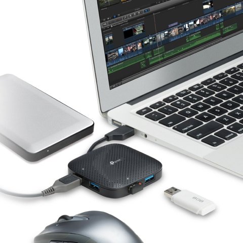 Hub Usb 3.0 Tp-link Uh400 Usb 3.0 4 Puertos Diseño Portable No Necesita Corriente