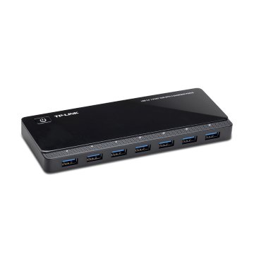 Hub Usb 3.0 Tp-link Uh720 Usb 3.0 7 Puertos + 2 Puertos De Carga Diseño Escritorio Con Adptador De Corriente