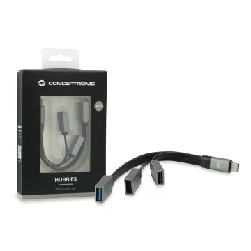 Hub Usb 3.1 Usb-c Conceptronic Hubbies 1 Puerto Usb 3.0 + 2 Puertos Usb 2.0 Color Gris 2