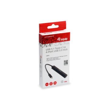 Hub Usb Equip Life Usb-c A 4 Puertos Tipo A Usb 3.0 2