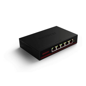 Switch Asustor Asw205t 5 Puertos 10 100 1000 2500 Bajo Consumo 10w