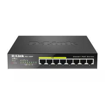 Switch No Gestionable D-link Dgs-1008p 8p Giga Con 4p Poe (52w) Sobremesa No Rack