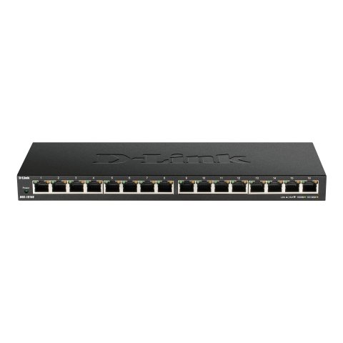 Switch No Gestionable D-link Dgs-1016s 16p Giga Low Profile Para Sobremesa - Pared O Instalaciones De Poco Espacio