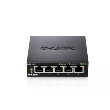 Switch No Gestionable D-link Dgs-105 5p Giga Carcasa Metal Igmp Snooping (iptv) Sobremesa No Rack 2