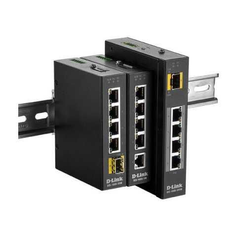 Switch Industrial D-link Dis-100g-5psw Sin Gestion 4p Giga Poe 1x Sfp 120w Poe Bugdet
