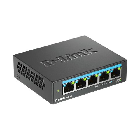 Switch No Gestionable Dlink Dms-105 5p Multigigabit 2,5g Carcasa Metalica Sobremesa No Rack