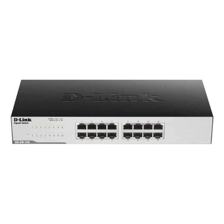 Switch No Gestionable D-link Go-sw-16g 16p Giga Sobremesa   Rack