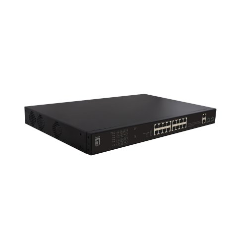 Switch Level One No Gestion 16p 10 100 Poe 270w + 2 Gigabit + 2 Sfp