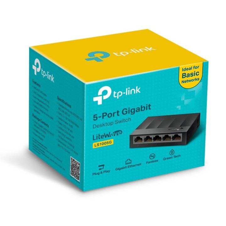 Switch No Gestionable Tp-link Ls1005g Litewave 5p Giga Sobremesa Carcasa Plastico No Rack