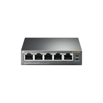 Switch No Gestionable Tp-link Sf1005p 5p Ethernet 4p Poe (58w) Sobremesa No Rack Carcasa Metalica