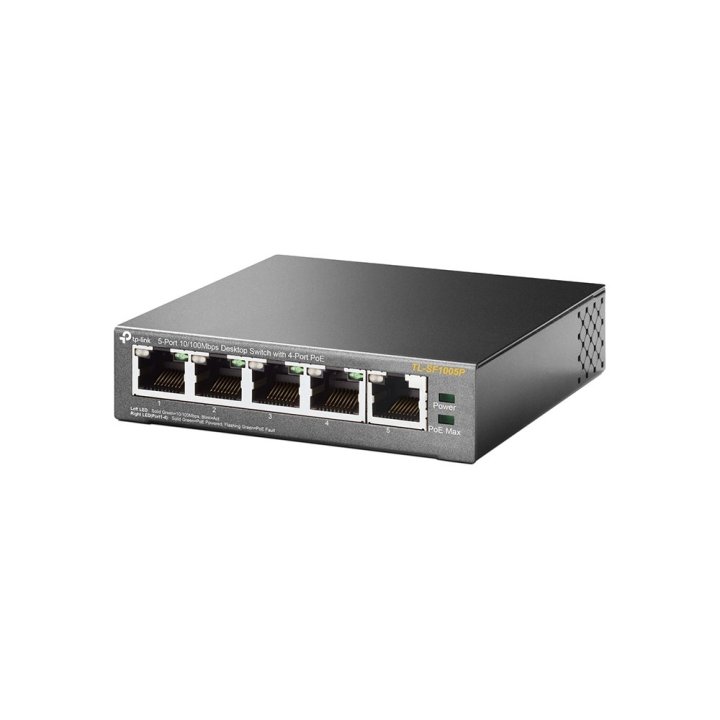 Switch No Gestionable Tp-link Sf1005p 5p Ethernet 4p Poe (58w) Sobremesa No Rack Carcasa Metalica