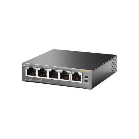 Switch No Gestionable Tp-link Sf1005p 5p Ethernet 4p Poe (58w) Sobremesa No Rack Carcasa Metalica
