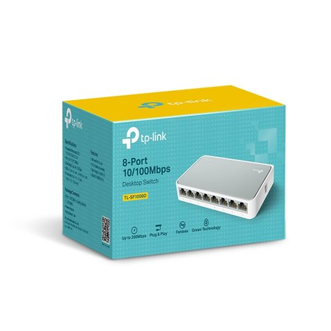 Switch No Gestionable Tp-link Sf1008d 8p Ethernet Sobremesa No Rack