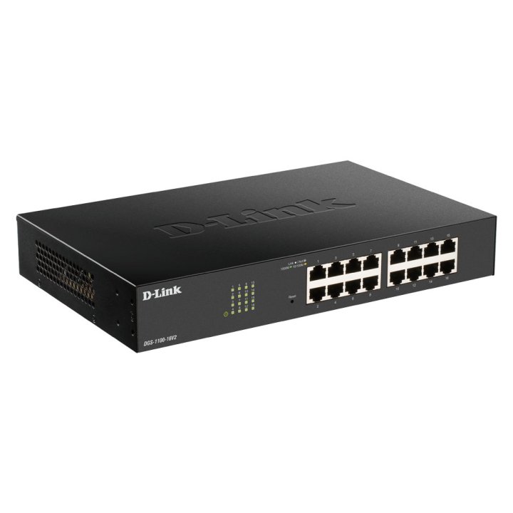 Switch Semigestionable D-link Dgs-1100-16v2 e 16p Giga Rack