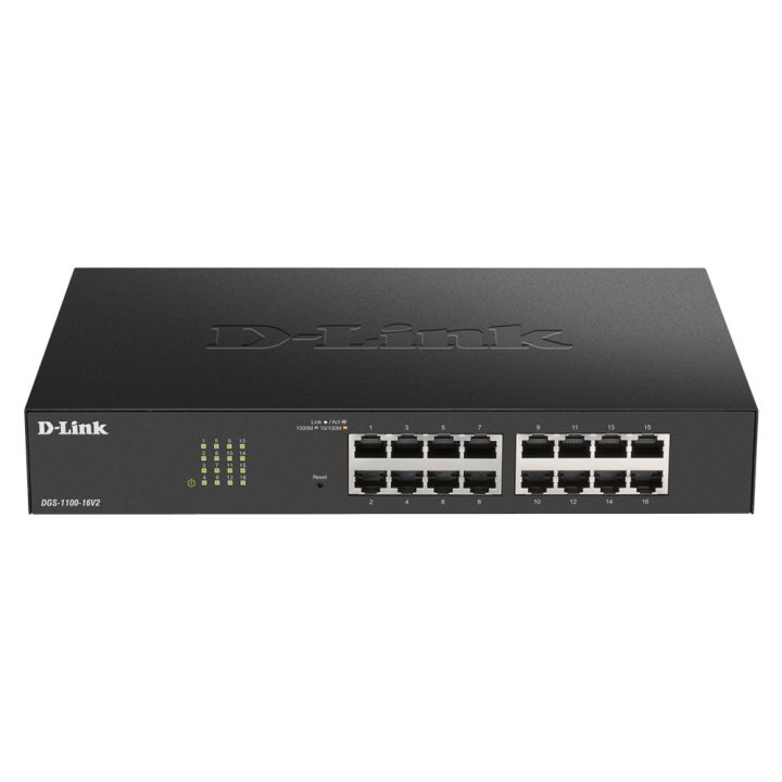 Switch Semigestionable D-link Dgs-1100-24pv2 e 12p Giga + 12p Giga Poe (100w) Rack