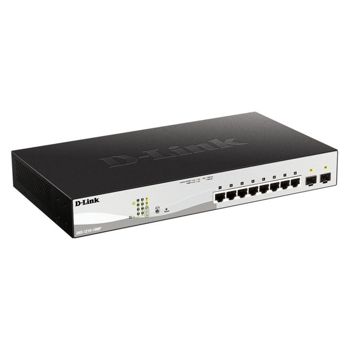 Switch Semigestionable D-link Dgs-1210-10mp e 8p Giga Con Poe (130w) + 2p Giga Combo Rack