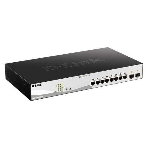 Switch Semigestionable D-link Dgs-1210-10mp e 8p Giga Con Poe (130w) + 2p Giga Combo Rack