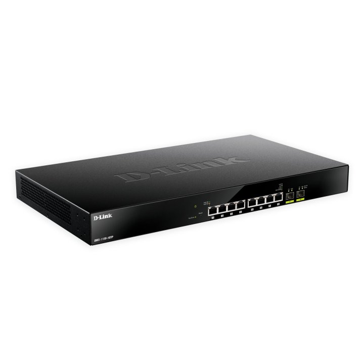 Switch Semigestionable D-link Dms-1100-10tp 8p 2.5g + 2p 10g   1g Sfp Poe (budget 240w) Rack