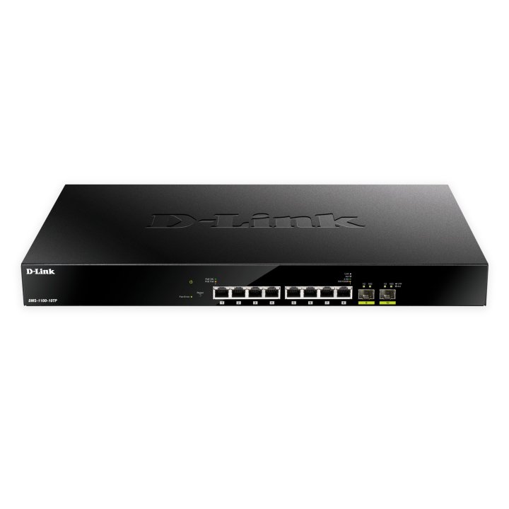 Switch Semigestionable D-link Dms-1100-10tp 8p 2.5g + 2p 10g   1g Sfp Poe (budget 240w) Rack