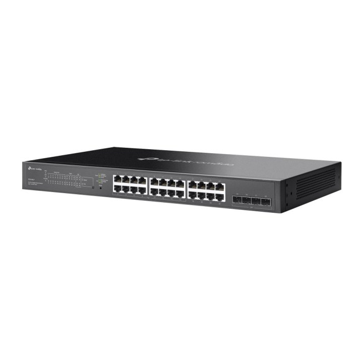 Switch Semigestionable Poe+ Tp-link Sg2428lp 28p De Los Cuales 16p Giga Poe+ 8p Giga + 4p Slot Giga Sfp Soporta 150w