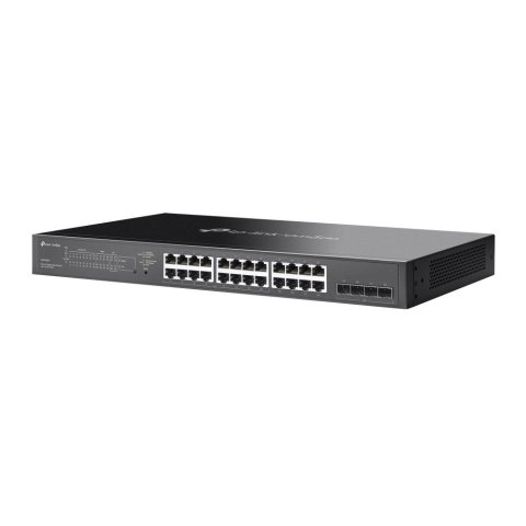 Switch Semigestionable Poe+ Tp-link Sg2428lp 28p De Los Cuales 16p Giga Poe+ 8p Giga + 4p Slot Giga Sfp Soporta 150w