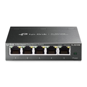 Switch Semigestionable Tp-link Sg105e 5p Giga Carcasa Metalica