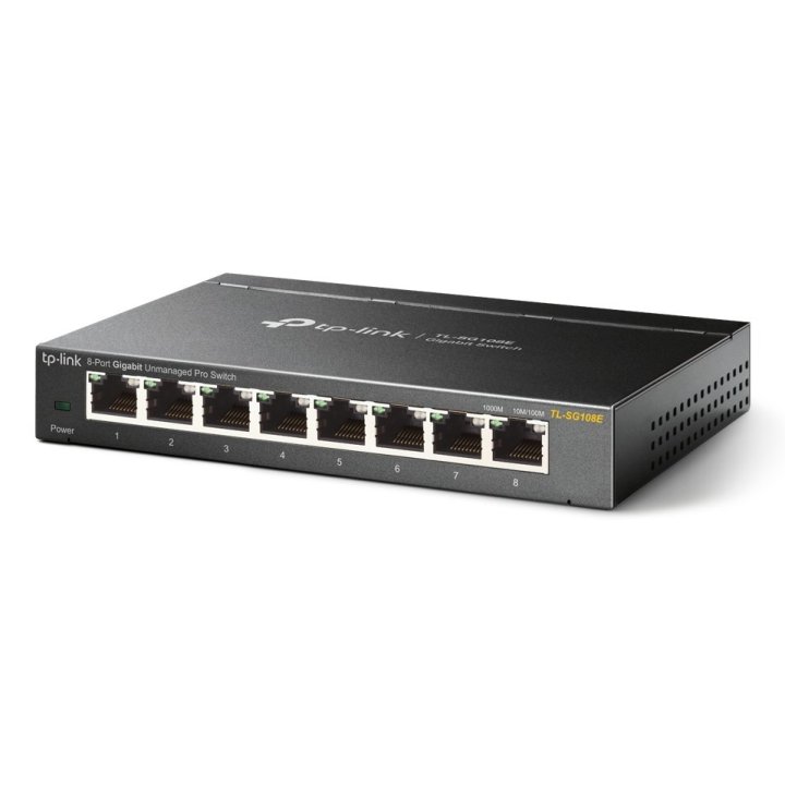 Switch Semigestionable Tp-link Sg108e 8p Giga Carcasa Metalica