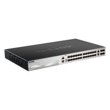Switch Gestionable L3 D-link Stackable Dgs-3130-30s e 24p Sfp + 2p 10g + 4p 10g Sfp+ 2