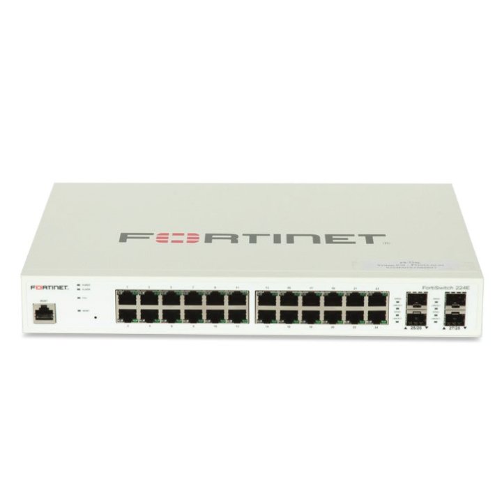 Switch Gestionable Fortinet Fortiswitch 224e L2 3 24xge Rj45 4xge Sfp Montaje Rack 512mb Ddr3