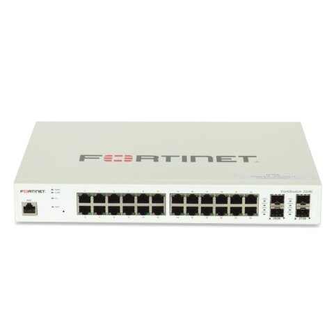 Switch Gestionable Fortinet Fortiswitch 224e L2 3 24xge Rj45 4xge Sfp Montaje Rack 512mb Ddr3